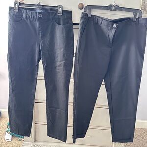 Women’s Black Pants Nine West and chaps